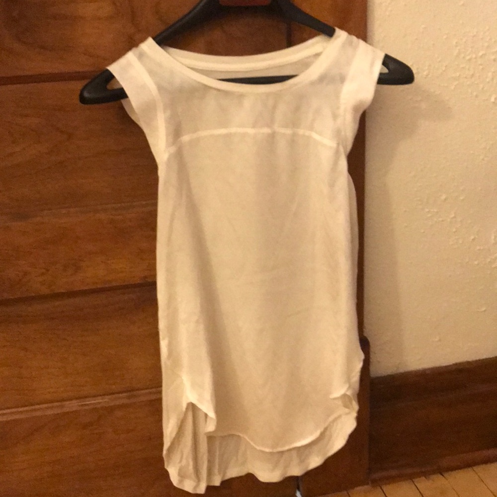 Cream Sleeveless Top